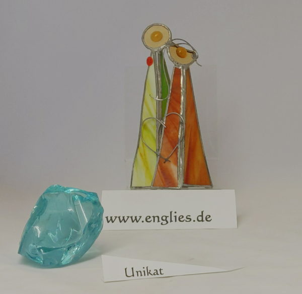 verliebtes Paar, D 2  Glas-Art-Unikat